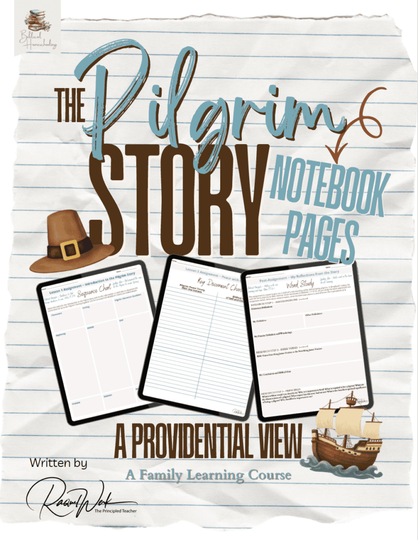 The Pilgrim Story Notebook Pages