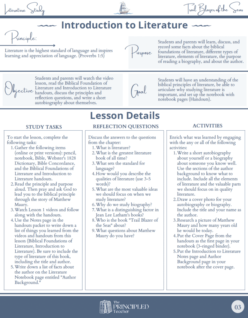 Literature Study ~ Trail Blazer of the Seas - Image 3