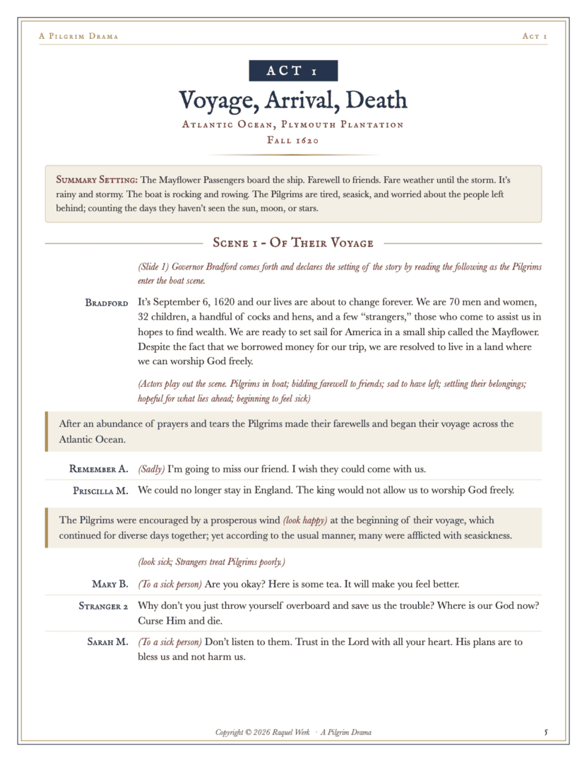 A Pilgrim Drama Script - Image 8