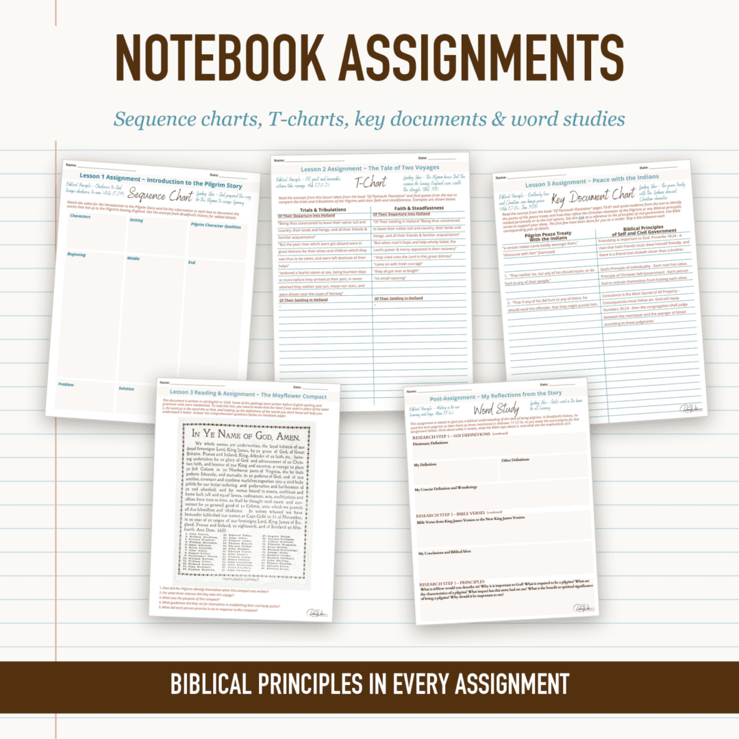 The Pilgrim Story Notebook Pages - Image 4