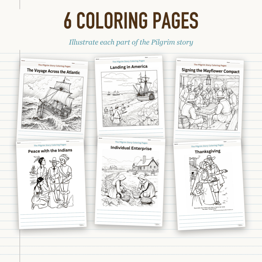 The Pilgrim Story Notebook Pages - Image 5